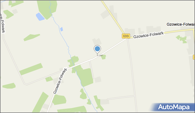 Gzowice-Folwark, Gzowice-Folwark, mapa Gzowice-Folwark