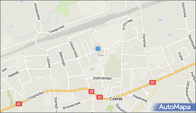 Czersk powiat chojnicki, Hallera Józefa, gen., mapa Czersk powiat chojnicki