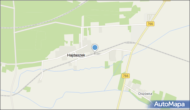 Hajdaszek, Hajdaszek, mapa Hajdaszek