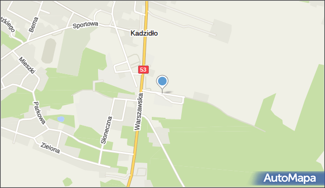 Kadzidło, Handlowa, mapa Kadzidło