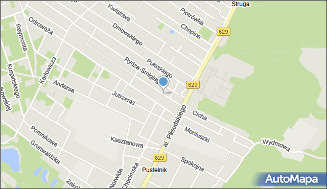 Marki powiat wołomiński, Hallera Józefa, gen., mapa Marki powiat wołomiński