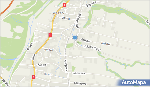 Milówka powiat żywiecki, Hallera Józefa, gen., mapa Milówka powiat żywiecki