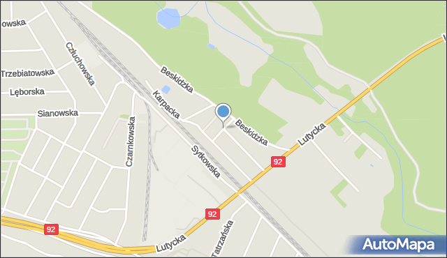 Poznań, Halna, mapa Poznania