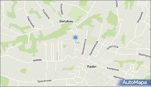 Radlin powiat wodzisławski, Hallera Józefa, gen., mapa Radlin powiat wodzisławski