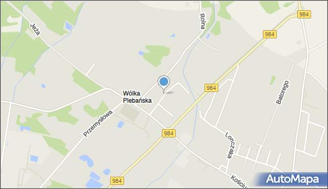 Radomyśl Wielki, Harcerska, mapa Radomyśl Wielki