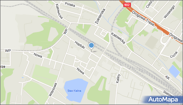 Świętochłowice, Hajduki, mapa Świętochłowice