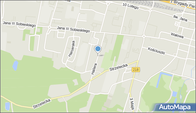 Wejherowo, Hallera Józefa, gen., mapa Wejherowo