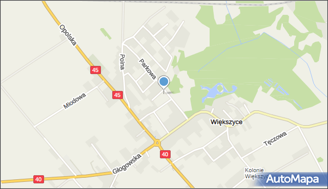 Większyce, Hahna H., mapa Większyce