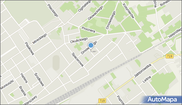 Żyrardów, Harcerska, mapa Żyrardów