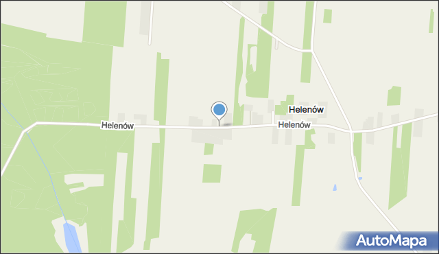 Helenów gmina Brzeziny, Helenów, mapa Helenów gmina Brzeziny