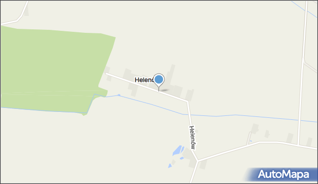 Helenów gmina Ujazd, Helenów, mapa Helenów gmina Ujazd