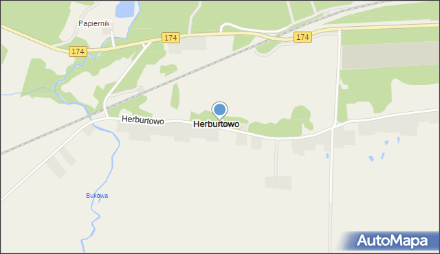 Herburtowo, Herburtowo, mapa Herburtowo