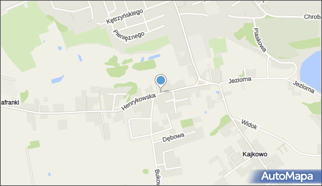 Kajkowo, Henrykowska, mapa Kajkowo