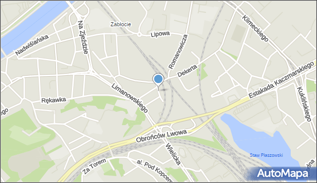 Kraków, Hetmańska, mapa Krakowa