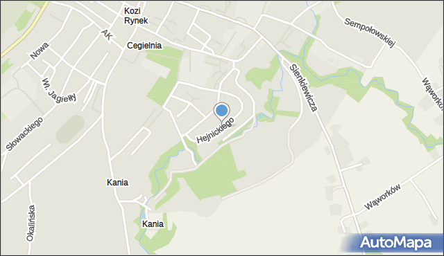 Opatów, Hejnickiego Mariana, mapa Opatów