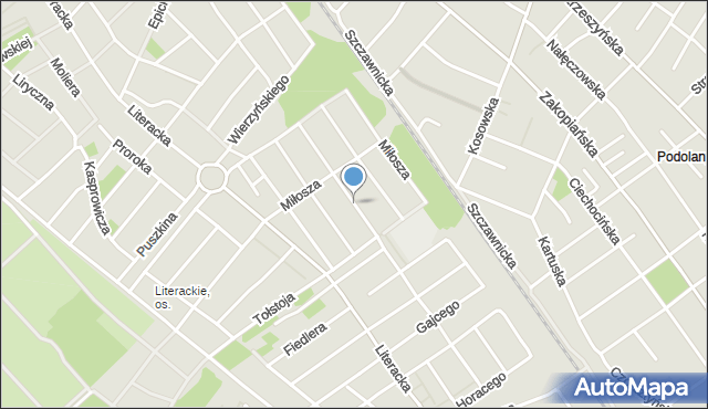 Poznań, Herberta Zbigniewa, mapa Poznania