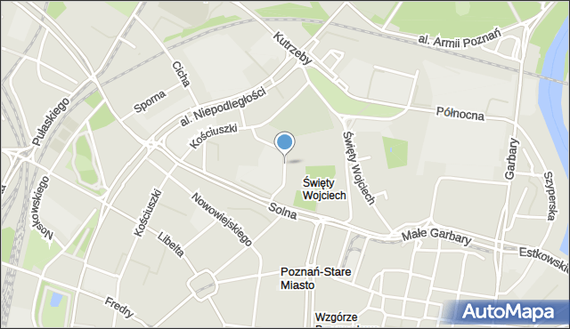 Poznań, Hejmowskiego Stanisława, mapa Poznania