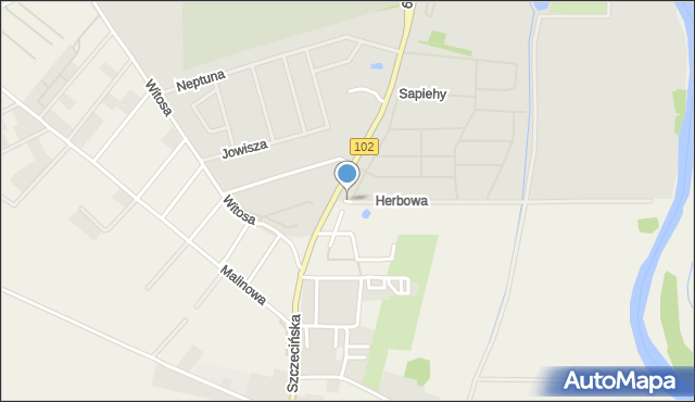 Zieleniewo gmina Kołobrzeg, Herbowa, mapa Zieleniewo gmina Kołobrzeg