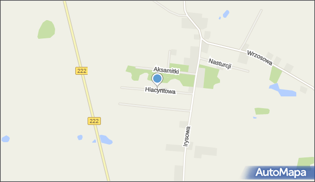 Gołębiewo Wielkie, Hiacyntowa, mapa Gołębiewo Wielkie