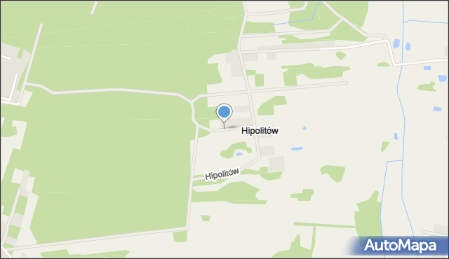 Hipolitów gmina Chynów, Hipolitów, mapa Hipolitów gmina Chynów