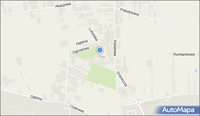 Jakubowice Konińskie, Hiacyntowa, mapa Jakubowice Konińskie