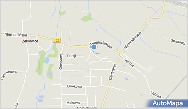 Opole, Hiacyntów, mapa Opola