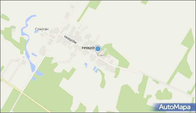 Hniszów, Hniszów, mapa Hniszów