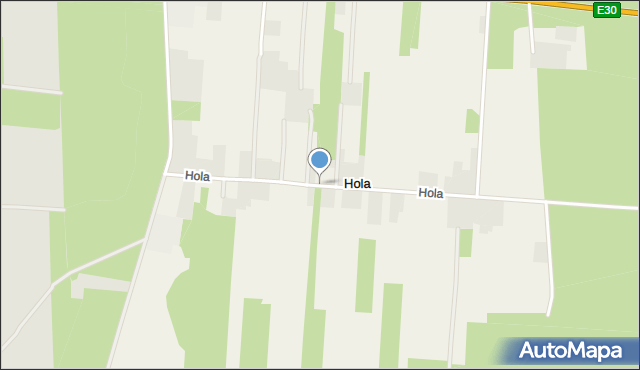 Hola gmina Biała Podlaska, Hola, mapa Hola gmina Biała Podlaska