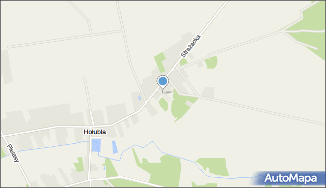 Hołubla gmina Paprotnia, Hołubla, mapa Hołubla gmina Paprotnia