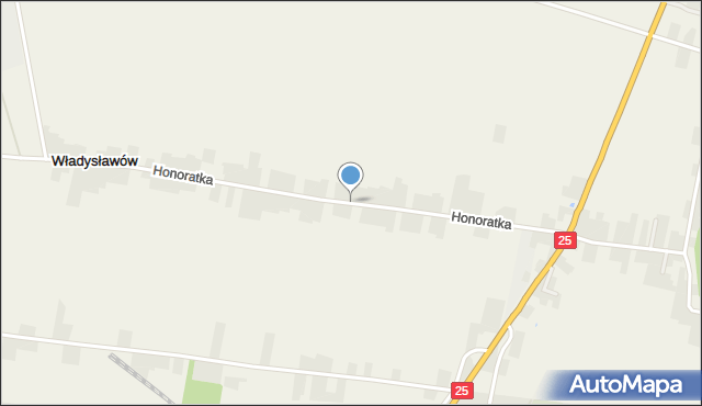 Honoratka, Honoratka, mapa Honoratka