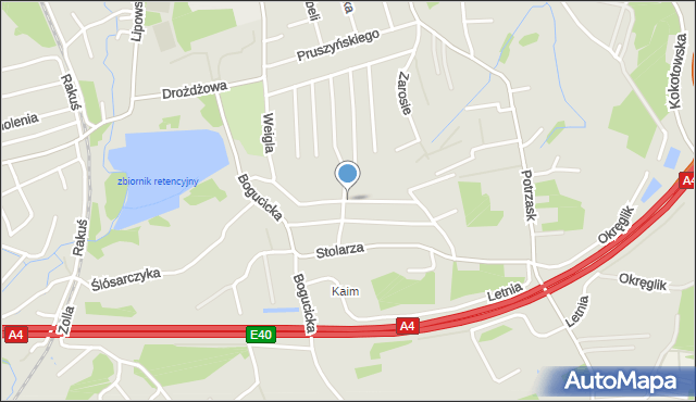 Kraków, Hoyera Henryka, mapa Krakowa