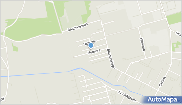 Marki powiat wołomiński, Hoovera Herberta, mapa Marki powiat wołomiński