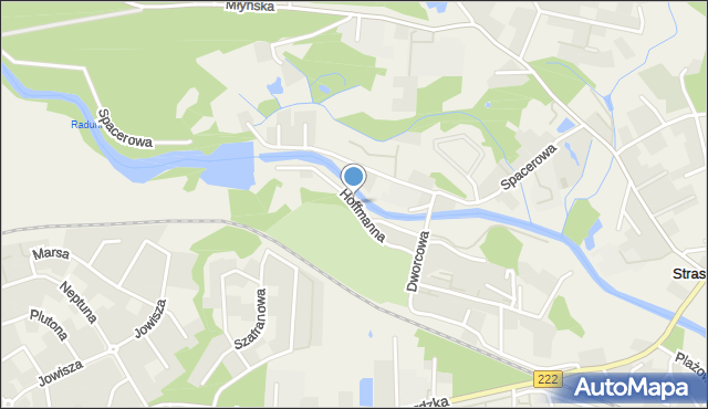 Straszyn, Hoffmanna A., inż., mapa Straszyn