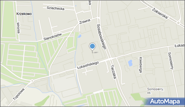 Szczecin, Horeszków, mapa Szczecina