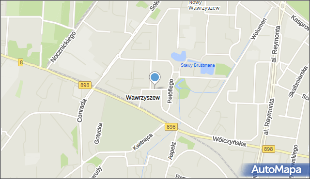 Warszawa, Horacego, mapa Warszawy