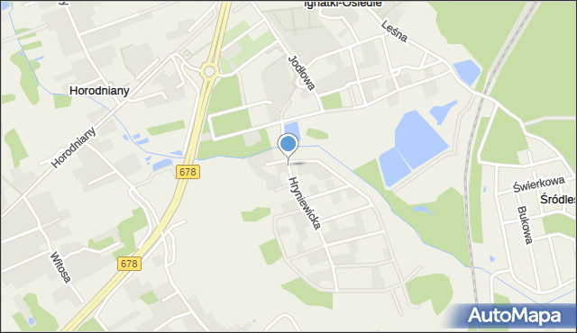 Ignatki-Osiedle, Hryniewicka, mapa Ignatki-Osiedle