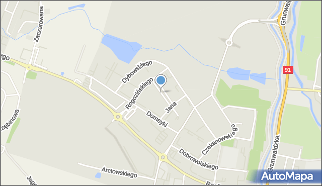 Pruszcz Gdański, Hryniewieckiego Leona, mapa Pruszcz Gdański