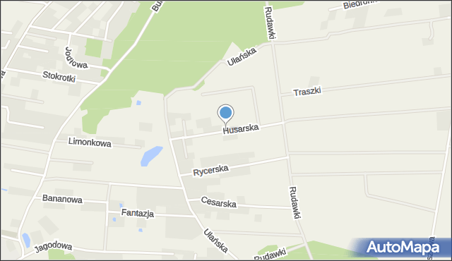 Dobra gmina Dobra (Szczecińska), Husarska, mapa Dobra gmina Dobra (Szczecińska)