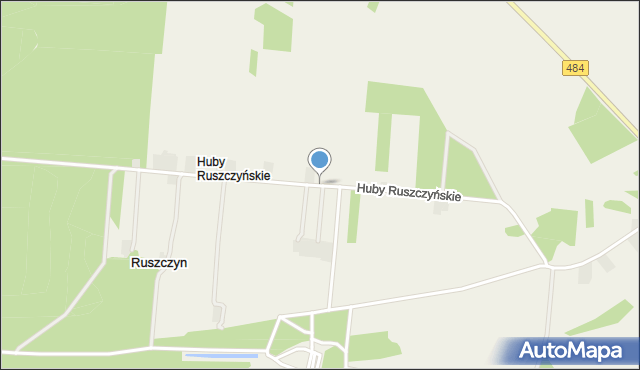 Huby Ruszczyńskie, Huby Ruszczyńskie, mapa Huby Ruszczyńskie