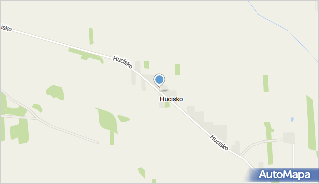 Hucisko gmina Słupia Konecka, Hucisko, mapa Hucisko gmina Słupia Konecka