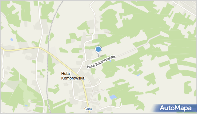 Huta Komorowska, Huta Komorowska, mapa Huta Komorowska