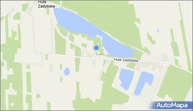 Huta Zadybska, Huta Zadybska, mapa Huta Zadybska