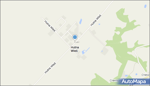 Hutna Wieś, Hutna Wieś, mapa Hutna Wieś