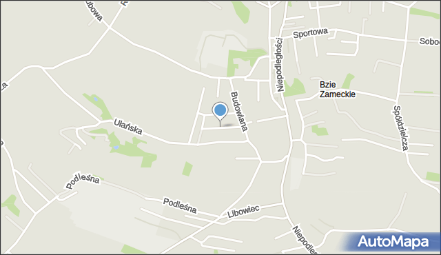 Jastrzębie-Zdrój, Husarska, mapa Jastrzębie-Zdrój