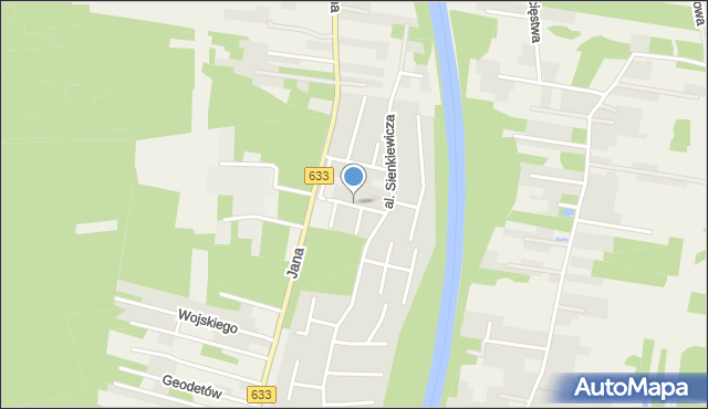 Nieporęt, Husarii, mapa Nieporęt