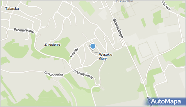 Przemyśl, Hubala Henryka, mjr., mapa Przemyśla