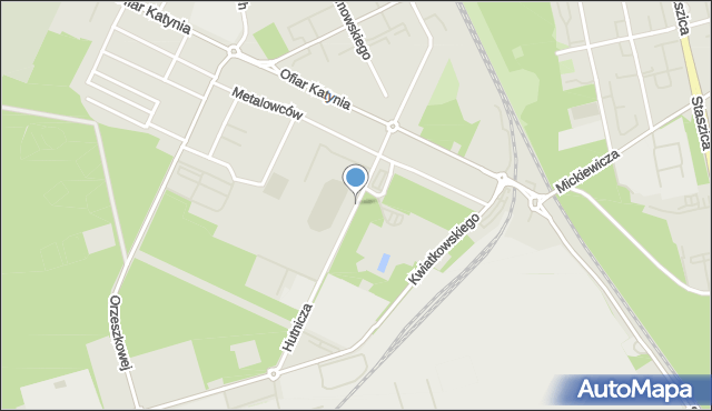 Stalowa Wola, Hutnicza, mapa Stalowa Wola