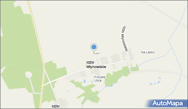 Idźki Młynowskie, Idźki Młynowskie, mapa Idźki Młynowskie