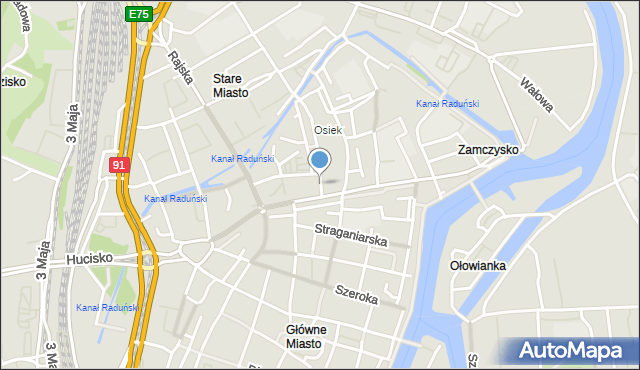 Gdańsk, Igielnicka, mapa Gdańska