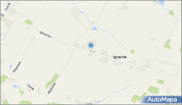 Ignaców gmina Kobyla Góra, Ignaców, mapa Ignaców gmina Kobyla Góra